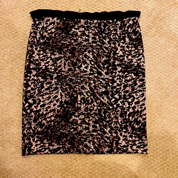 Rafaella Leopard Print Midi Skirt—Size 4 - Picture 1 of 5